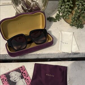 Gucci Black Square Sunglasses